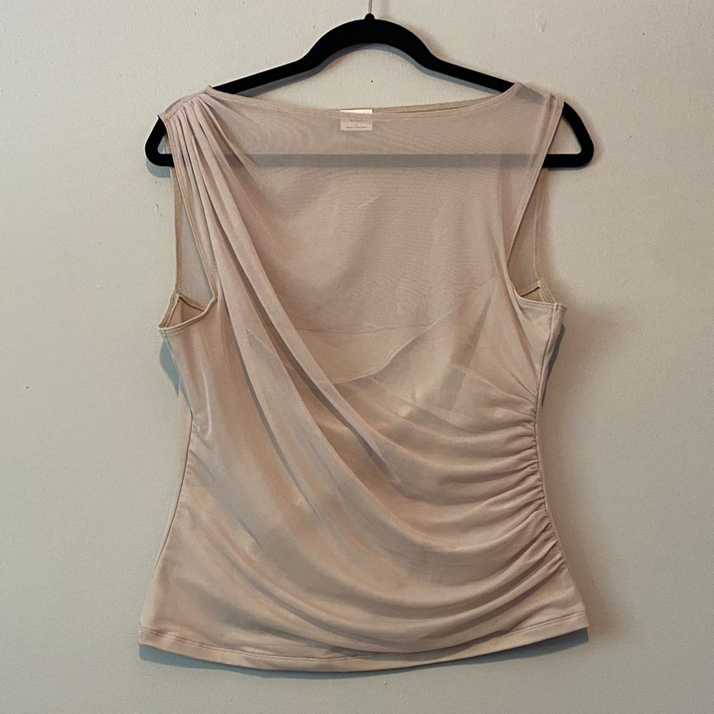Abercrombie & Fitch Cream Drape Blouse